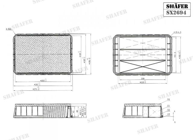 Повітряний фільтр SX2694 Shafer