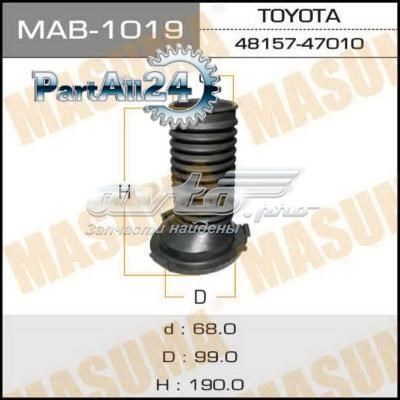Купити MAB1019 Masuma Пильник амортизатора переднього