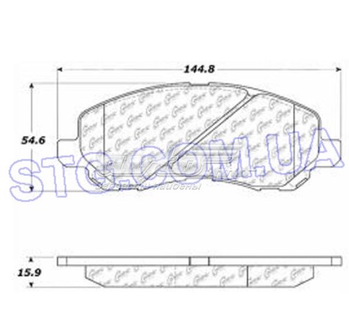 Купити 10208660 Centric Parts Колодки гальмівні передні, дискові
