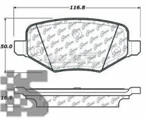Задні гальмівні колодки Centric Parts 10313770 ціна, від 30.06 USD