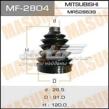 MF2804 Masuma Пильник ШРУСа зовнішній, передній піввісі
