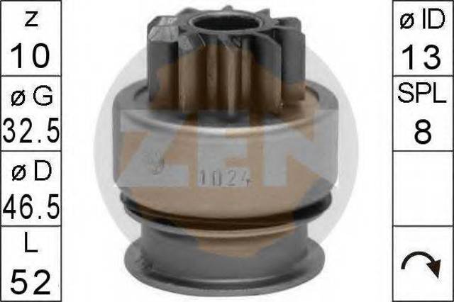 Бендикс стартера MITSUBISHI M191X68071 Бендикс стартера MITSUBISHI M191X68071