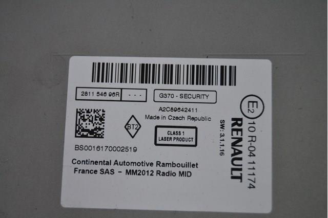 281154696R Renault (RVI) Магнітола (радіо AM/FM)