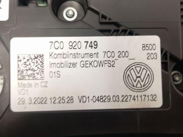 Купити 7C0920749 VAG щиток приладу