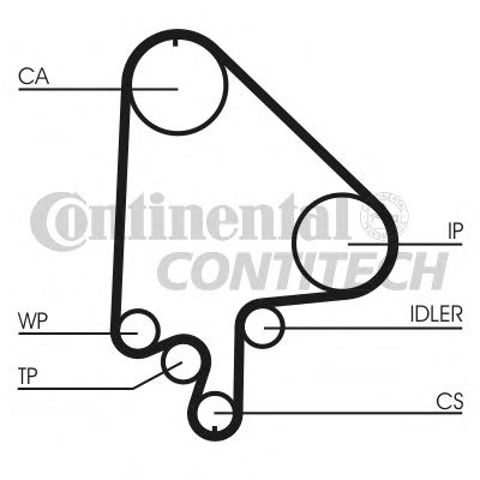Комплект ГРМ Continental/Siemens CT871K2 ціна, від 76.82 USD