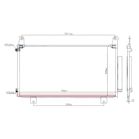 Конденсатор кондиціонера TYC 606HD2090 ціна, від 57.98 USD