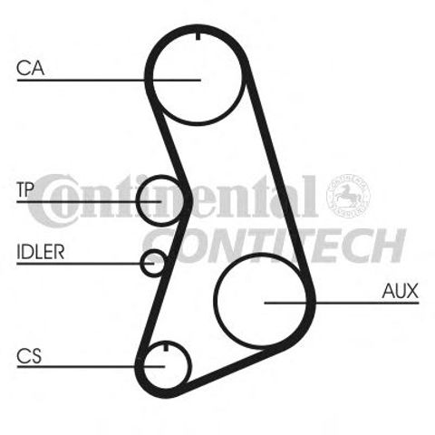 Зубчастий ремінь Continental/Siemens CT849 ціна, від 12.87 USD