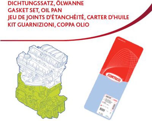 Комплект прокладок двигуна, нижній Corteco 427205P ціна, від 49.74 USD