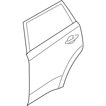 Купити 77004B2010 Hyundai/Kia Двері задні, праві