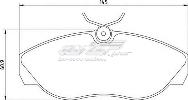 Колодки гальмівні передні, дискові 1611458080 Peugeot/Citroen