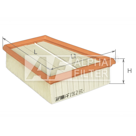 Елемент повітряного фільтра Alpha Filter AF1912 ціна, від 5.37 USD