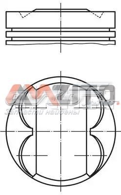 Купити 011PI00105002 Mahle Original Поршень в комплекті на 1 циліндр, 2-й ремонт (+0,50)