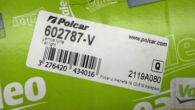 602787V Polcar Задня ліва фара