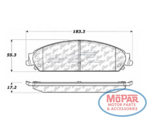 Купити 10210580 Centric Parts Колодки гальмівні передні, дискові