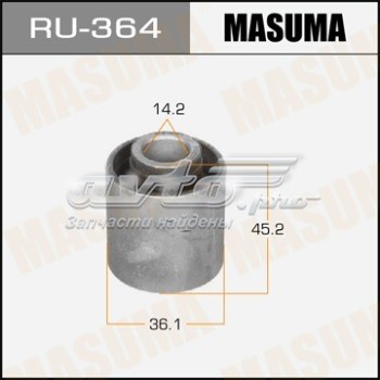 Сайлентблок цапфи задньої RU364 Masuma
