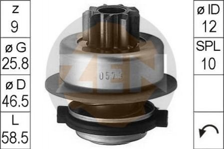 Бендикс стартера ZN0579 ZEN