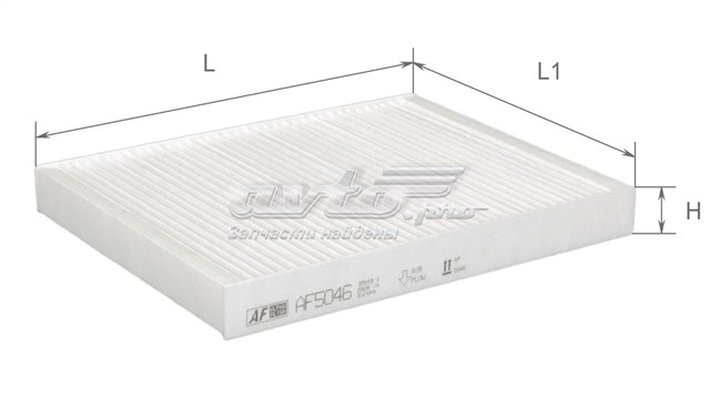 Фільтр повітряний обігрівача Alpha Filter AF5046 ціна, від 3.29 USD