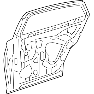 Двері задні Toyota 6700450120 ціна, від 1083.23 USD