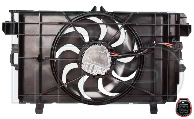 Купити FP85W155 FPS Дифузор радіатора охолодження, в зборі з двигуном і крильчаткою