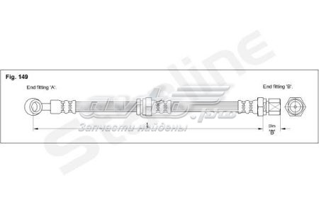 Гальмівні шланги передні HAF1200 Starline