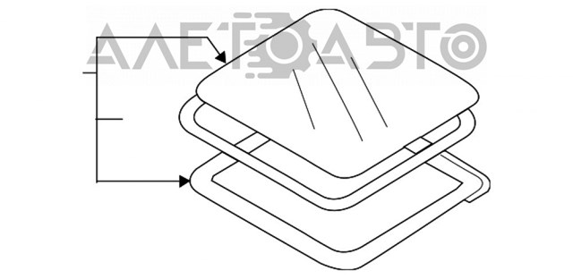 Купити 65430SJ000 Subaru Скло люка даху
