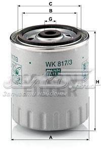 WK8173 Mann-Filter фільтр паливний