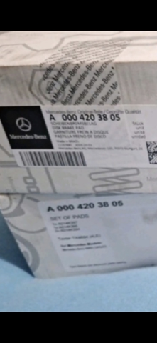 A0004207403 Mercedes Колодки гальмівні задні, дискові