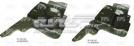 Захист двигуна, правий FPS FP1703226 ціна, від 5.51 USD