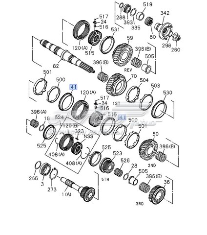 Кільце синхронізатора 8972413061 Isuzu