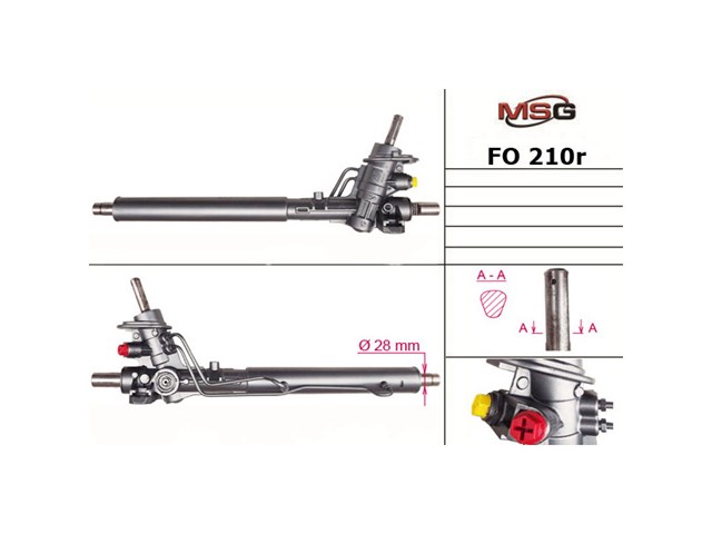 Рейка рульова FO210R MSG