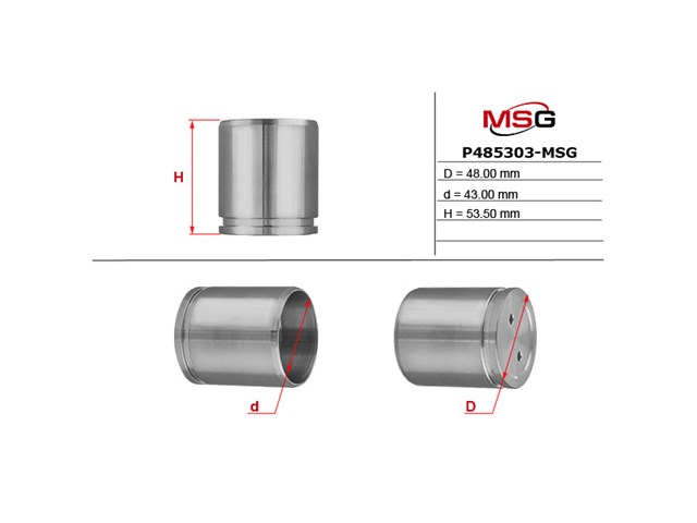 Поршень супорту гальмівного, переднього MSG P485302MSG