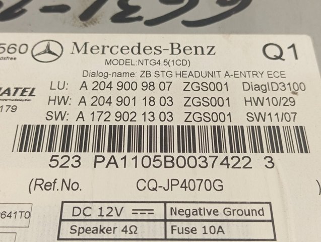  A2049009807 Mercedes