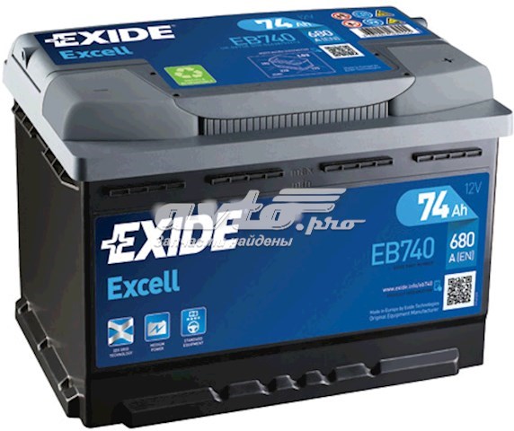 Купити Exide Ємність 74А/г EB740