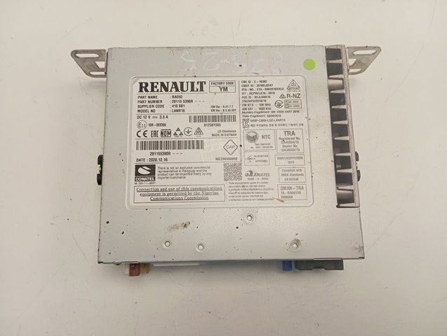 281155390R Renault (RVI) Магнітола (радіо AM/FM)
