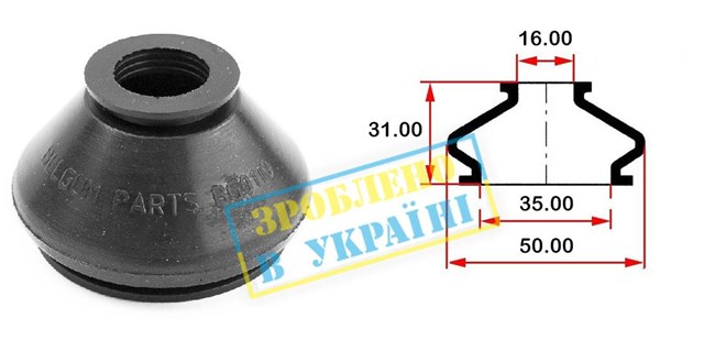 Пильник рульового накінечника 0110 Belgum