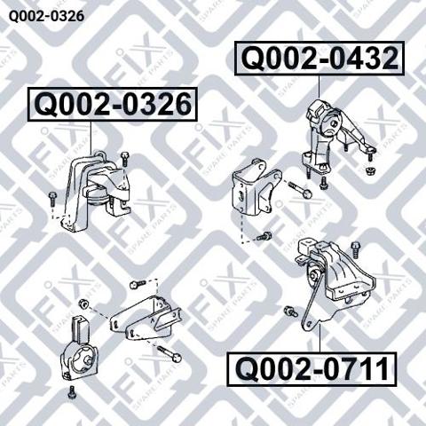 Права опора двигуна Q-fix Q0020326