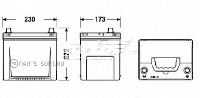 Купити Акумулятор Tudor 65 А/г (TA654)