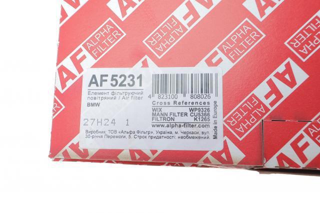 AF5231 Alpha Filter Внутрішньосалонний фільтр