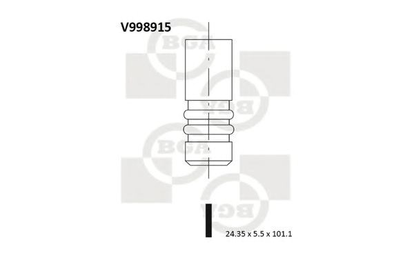 V998915 BGA клапан випускний
