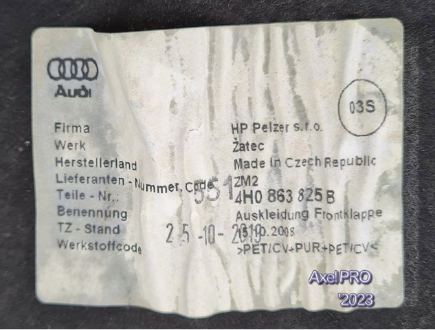  VAG 4H0863825