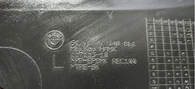 Захист бампера переднього, лівий 51717340861 BMW