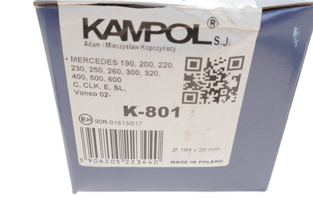 Купити K801 Kampol Гальмівні колодки гальма стоянки