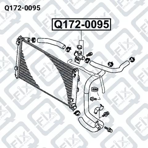 Купити Q1720095 Q-fix Кришка радіатора
