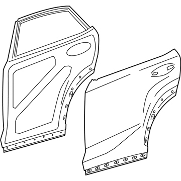 Двері задні в зборі Toyota 6700378010