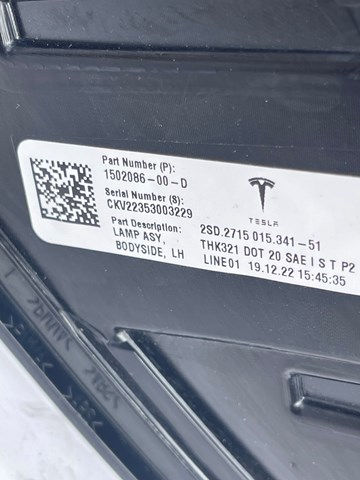 Задня ліва зовнішня фара TPS TPS0252 ціна, від 94.49 USD