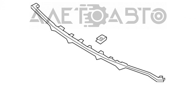 86612C2000 Hyundai/Kia Накладка бампера заднього