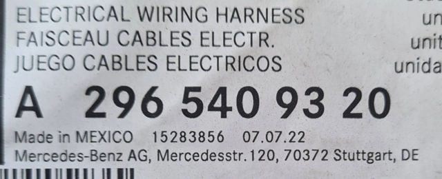 A2965409320 Mercedes 
