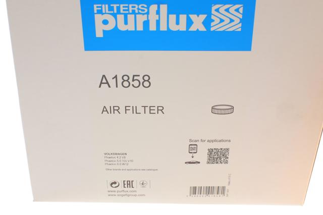 Елемент повітряного фільтра Purflux A1858 ціна, від 15.72 USD
