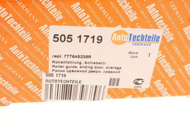 Ролик двері бічної/зсувної, правий центральний Autotechteile 5051719 ціна, від 31.85 USD