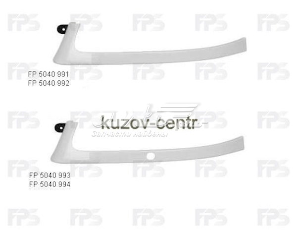 Вія (накладка) правої фари FPS FP5040992 ціна, від 12.43 USD